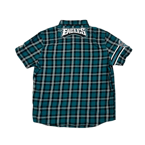 NFL Eagles short sleeve plaid button down - Picture 6 of 6